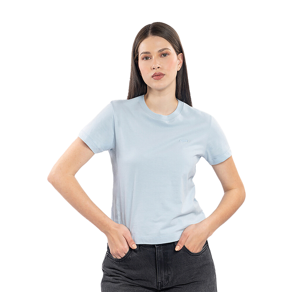 Camiseta Salton para mujer color celeste