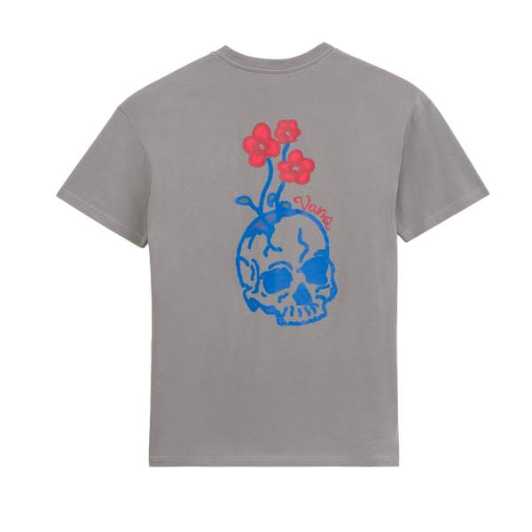 Camiseta Floral para mujer color gris